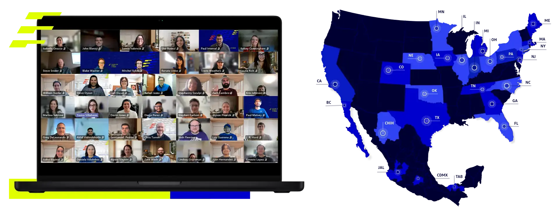 Remote cybersecurity job openings at Echelon Risk + Cyber in the USA and Mexico
