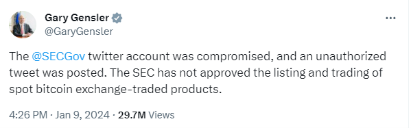Bitcoin ETF Fake News, The SEC X (Twitter) Account Compromise
