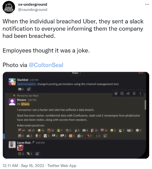 Uber Hacked